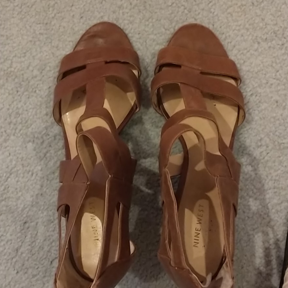 Nine West Brown Sandals